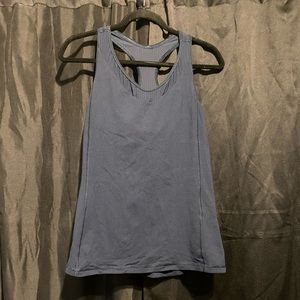 Lululemon navy blue and mesh tank